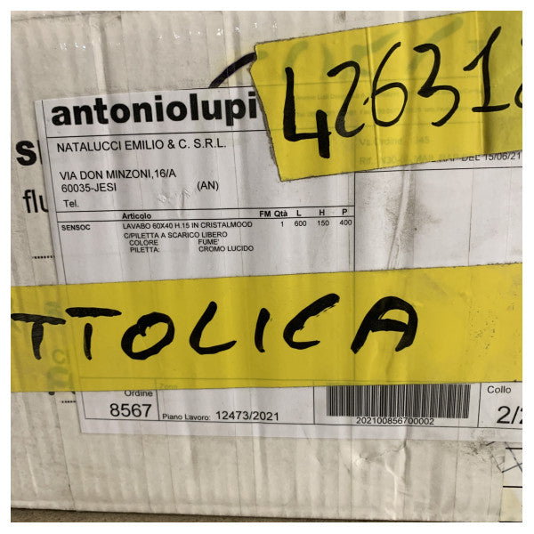 Умивальник з сенсорним кришталем Antonio Lupi CRISTALMOOD стильний дизайн