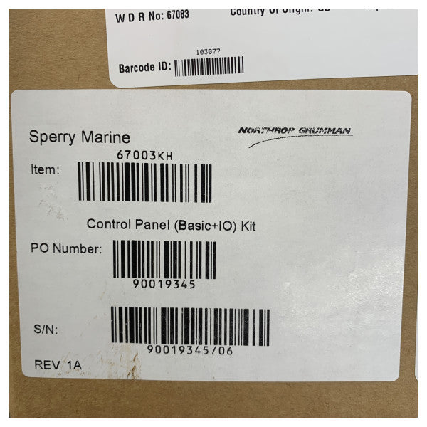 Sperry Marine kontrolpanel med trackball - 67003KH