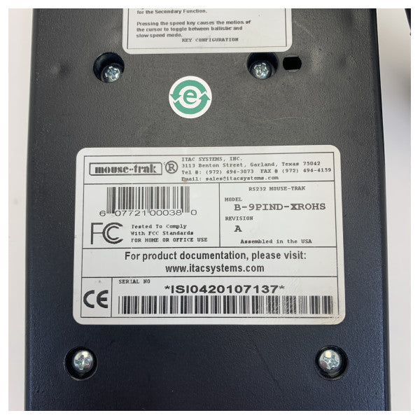 Mouse-Trak B-9pind Mus Industrikontroll för Desktop Trackball