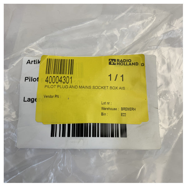 Wtyczka pilota AIS i skrzynka gniazdka sieciowego 230 / 115V