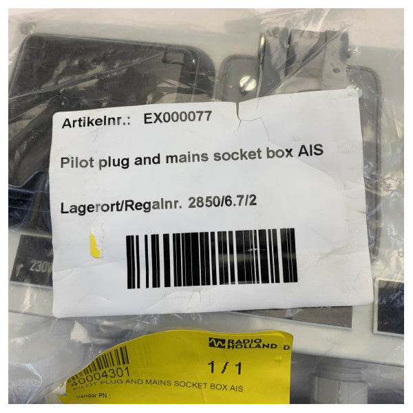Wtyczka pilota AIS i skrzynka gniazdka sieciowego 230 / 115V