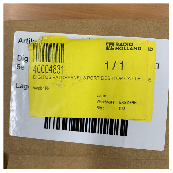 Goobay 96105 CAT 6 Yama Paneli - Mini/Ofis - 8 Port