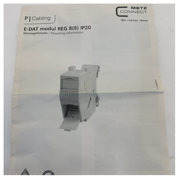 Универсален IP20 DIN шина данни модул за морски контролни панели и разпределение на сигнали