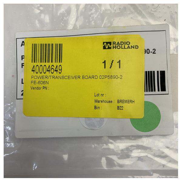 Placa de transceptor de potencia Furuno PCB 02P5890-2 para - FE-606N