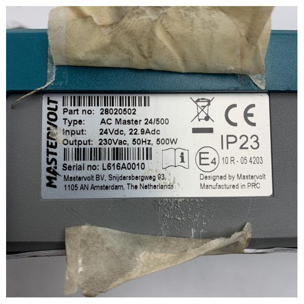 Mastervolt AC マスター 24/500 マリン インバーター 24 v DC ~ 230 v AC 500 w ボートと船舶用