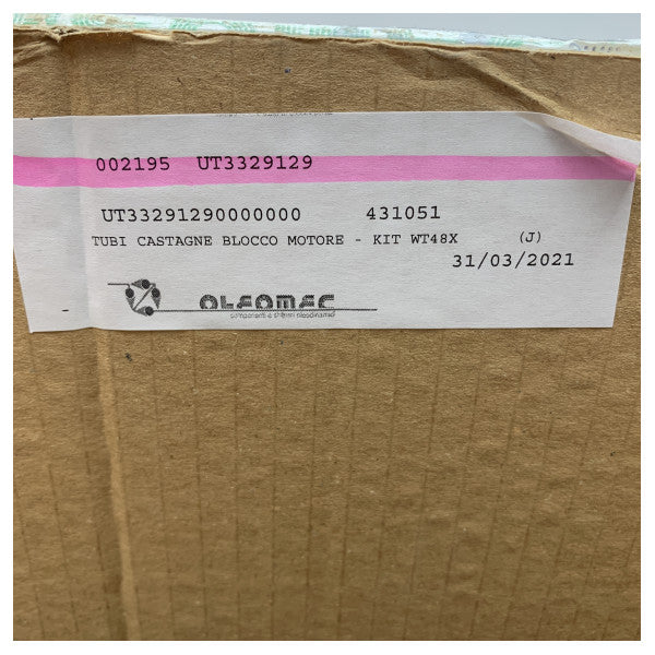 Комплект каштанових труб блоку двигуна - WT48X Комплект UT3329129 | Міцний комплект з'єднань з нержавіючої сталі для морського блоку двигуна для стійкості до корозії та простоти монтажу