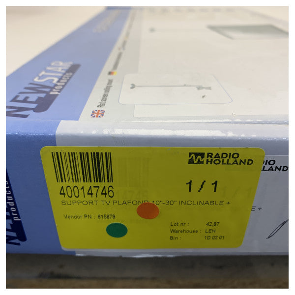 New Star 615879 Platt TV-fäste för tak 10 till 30 tum