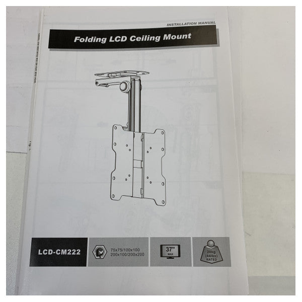 Supporto TV da soffitto Speaka 629563 DH-1500 con blocco fino a 37 pollici