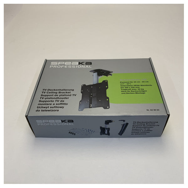 Supporto TV da soffitto Speaka 629563 DH-1500 con blocco fino a 37 pollici