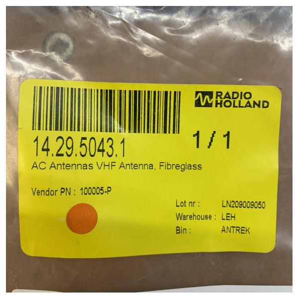 Antenna AC CelMar2_1 00005-P Antenna VHF in Fibra di Vetro