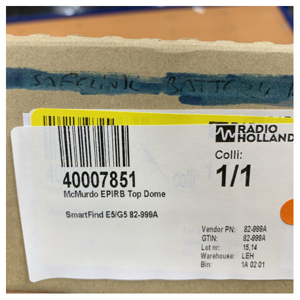 McMurdo 82-999A Toppkuppelmontering for E5/G5/A5/A5G/ Sport/Sport+ V1 og V2