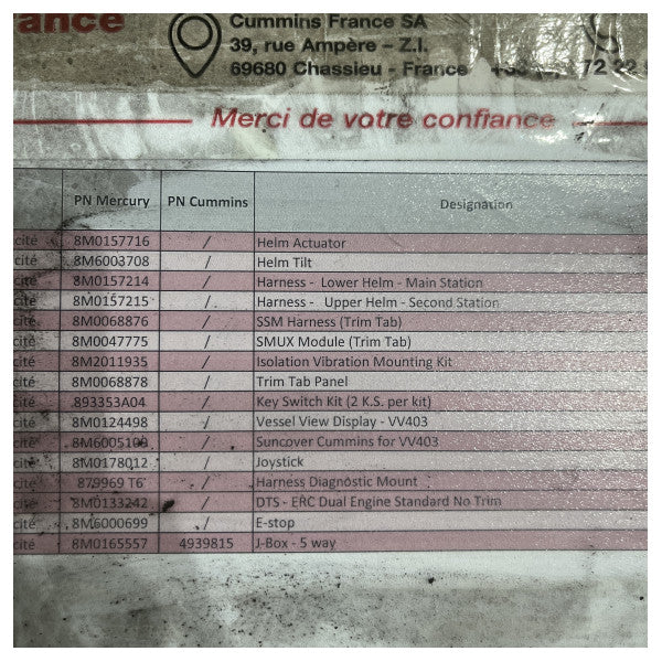 Cummins QSC8.3 600 HP Zeus joystick-kontrollert dobbelt motorsett