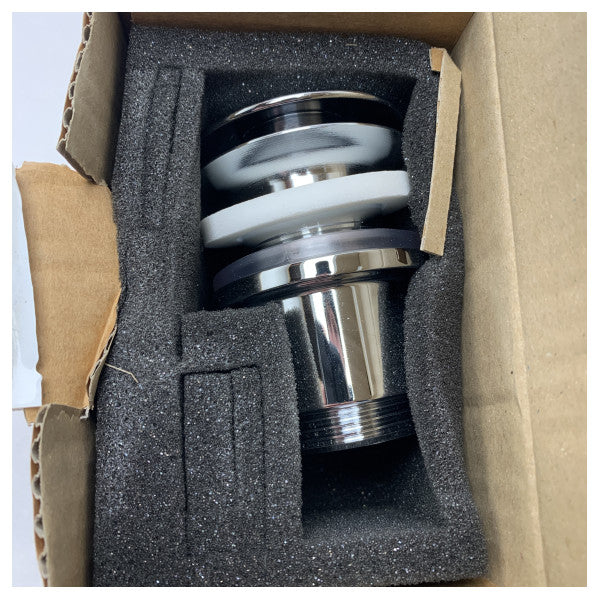 Neve RISCASA1414 Chrome Plated Brass Pop-Up Waste Drain for Marine Sinks - Corrosion Resistant Bathroom Fitting