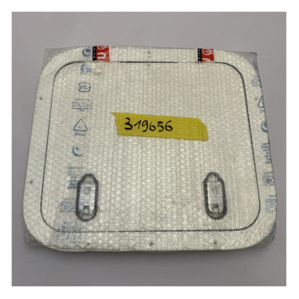 NEMO vitlackerad marin aluminiumlucka 600 x 600 mm - T.B.LIS33645