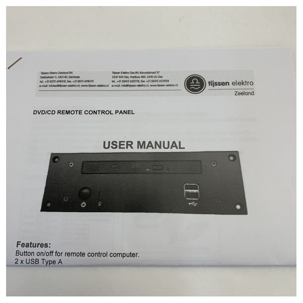 Travla TE-D288 DVD/CD Remote Control Panel