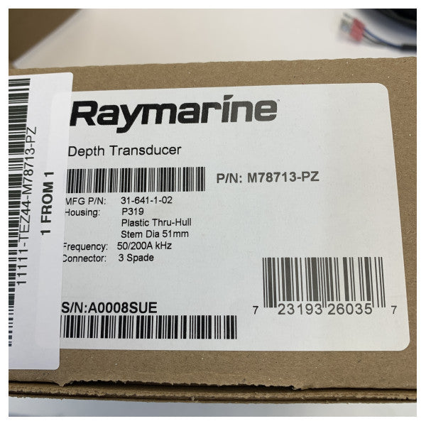 Raymarine M78713-PZ P319 Tru-Hull Derinlik Sensörü