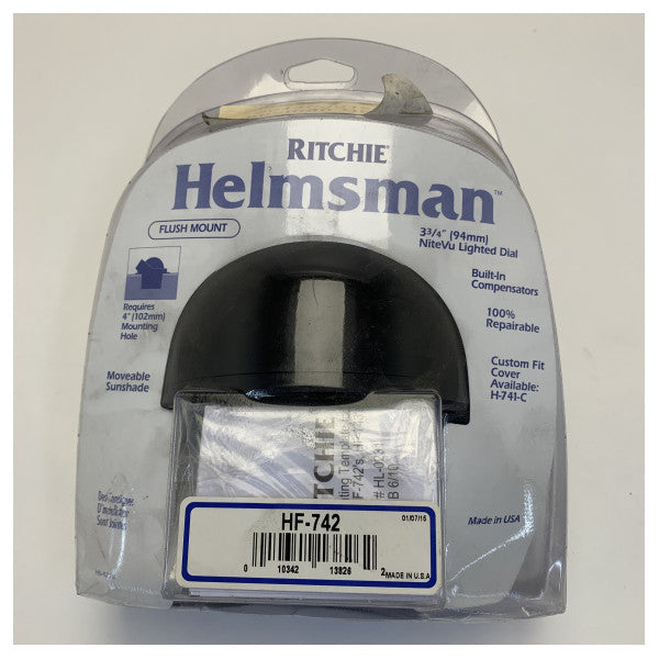 Ritchie Helmsman HF-742 12V 95mm Vätskekompass Svart