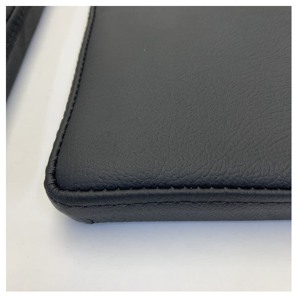 Cojines de reposabrazos del asiento piloto Norsap NS1500 de cuero negro