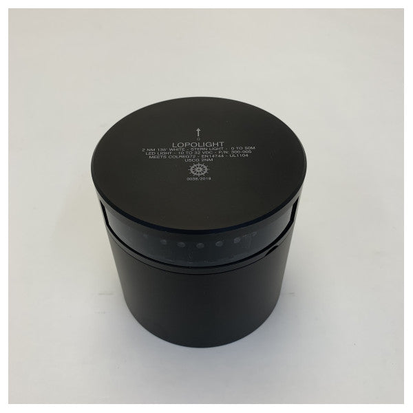Luz de Navegação Lopolight Stern Preta Revestida 12/24V 2NM 135 Graus - 301-005-PRO