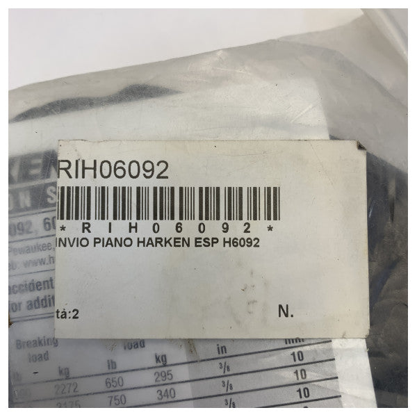 Harken ESP 75 mm Aluminium schwarz beschichteter Fußblock - 6092NP