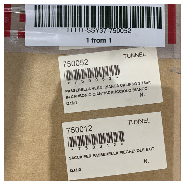 Έξοδος Carbon Calipso Carbon Αναδιπλούμενη Γέφυρα 2.16M Λευκή Επικαλυμμένη - 750052