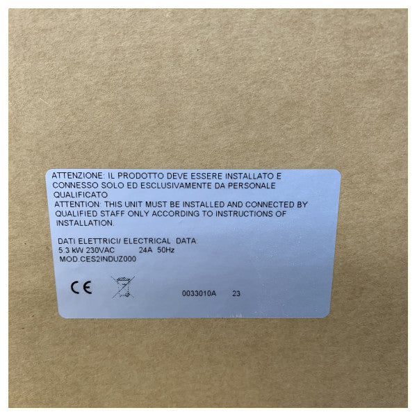 Techimpex Horizon 2F Rustfrit Stål Induktions Cardanisk Komfur 230V - CES2INDUZ000