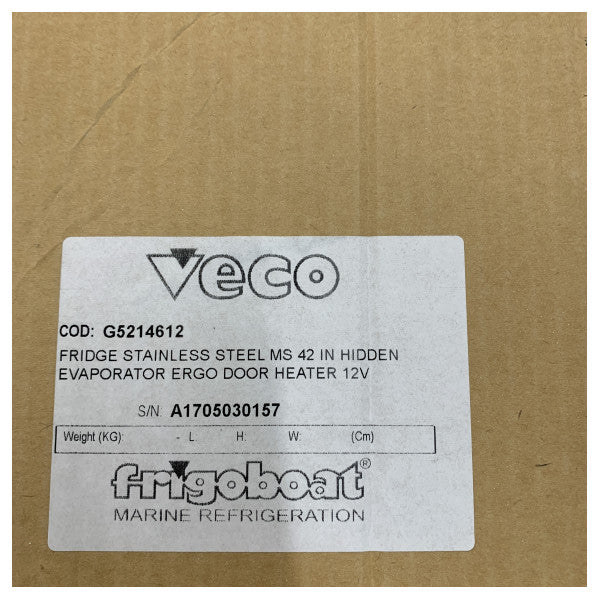 Refrigerador de acero inoxidable Veco Frigoboat MS42IN 12V - G5214512