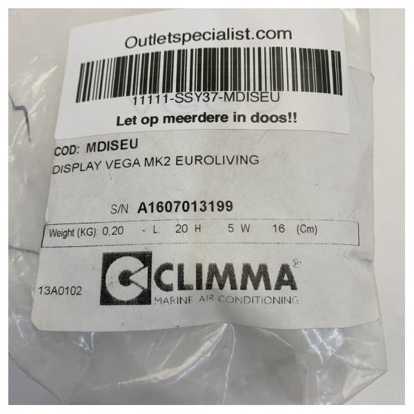 Veco Climma Vega MK2 Euroliving Aircon Control Panel - MDISEU