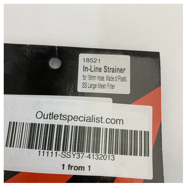 Osculati Musta Makean veden suodatin - Suodatin - 19mm - 4132013