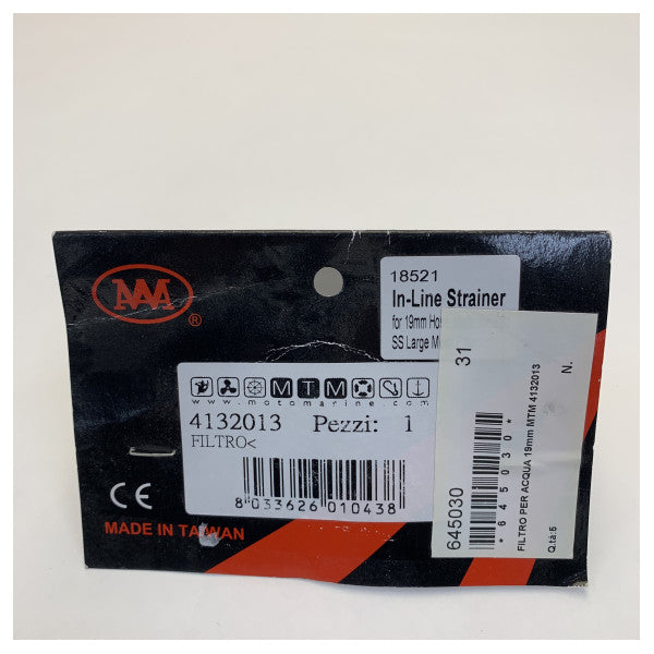 Osculati Musta Makean veden suodatin - Suodatin - 19mm - 4132013