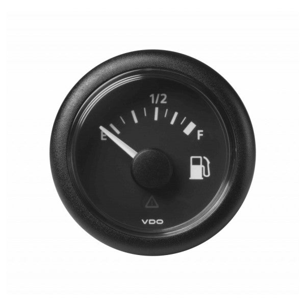 VDO Veratron ViewLine 52MM Black Fuel Level Indicator Gauge - A2C53412990