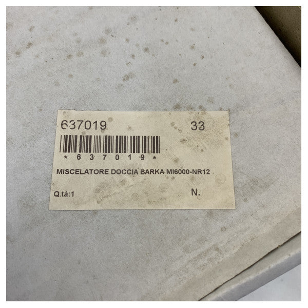 Barka MI6000-NR12 Engrepps Duschkontrollblandare Krom