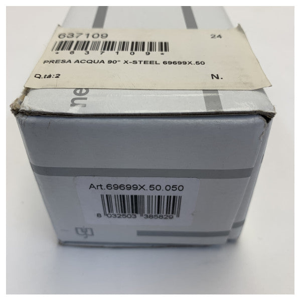 Newform 69699X.50 ステンレススチール製壁ユニオン