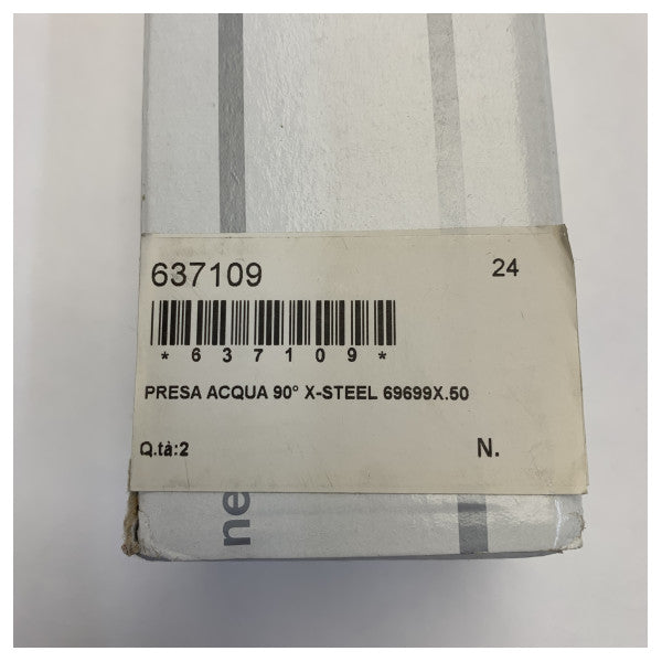 Newform 69699X.50 ステンレススチール製壁ユニオン