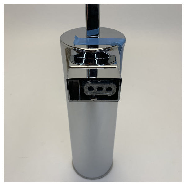 Inda Chrome Fixed Toilet Brush Holder with Brush - A33140CR