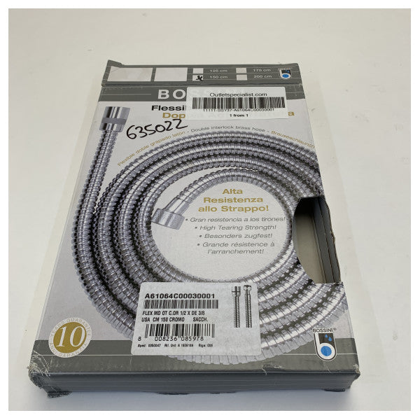Wąż prysznicowy Bossini Flexible Chrome 150 cm - A61064C000300