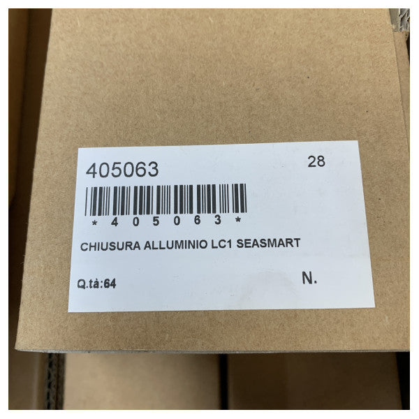 SeaSmart LC1 Push to Open Cabinet Latch Silver Aluminium