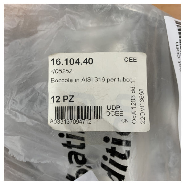 Стоманена свързваща тръба Osculati - 16.104.40