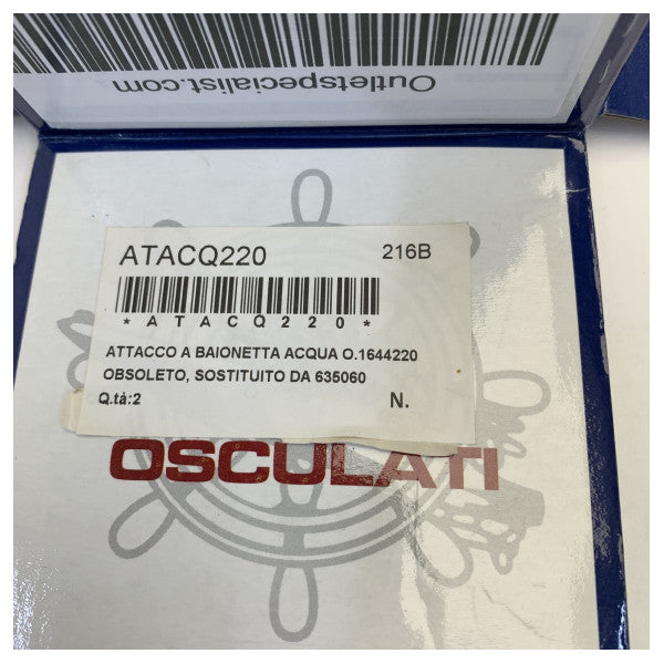 Osculati Rustfrit Stål WashDown Forbindelsessæt - 1644220