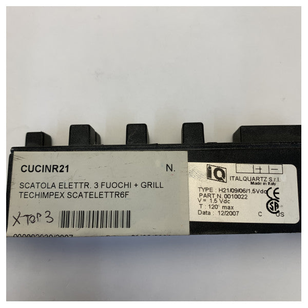 Techimpex 3-plamenik štednjak i kontrolna kutija za roštilj - SCATELETTR6F