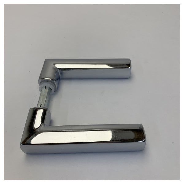 مجموعة مقبض الباب من الكروم النحاسي فورستي سوارد بتصميم مربع - 480A.C