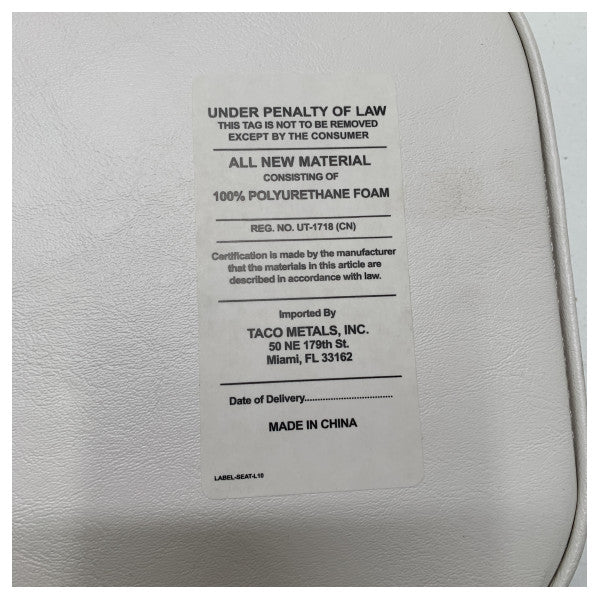 Taco universal aftageligt ryglæn til lænet stolpe - L10-1002-1