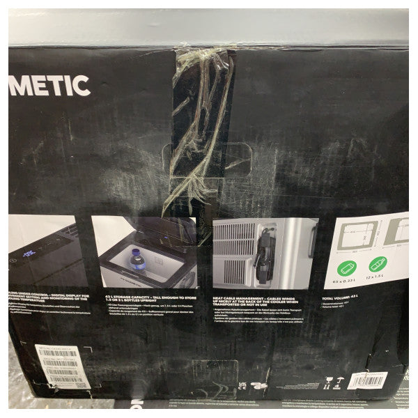 Dometic CK2-45 Hybrid Refrigerator Box 43L 12/24/230V Grey - 9620001943