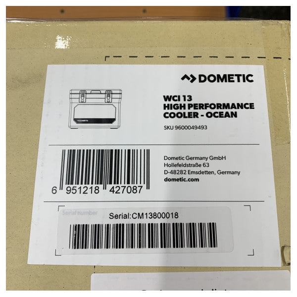 Dometic WCI 13 パッシブ冷却ボックス グレー 13L - 9600049493