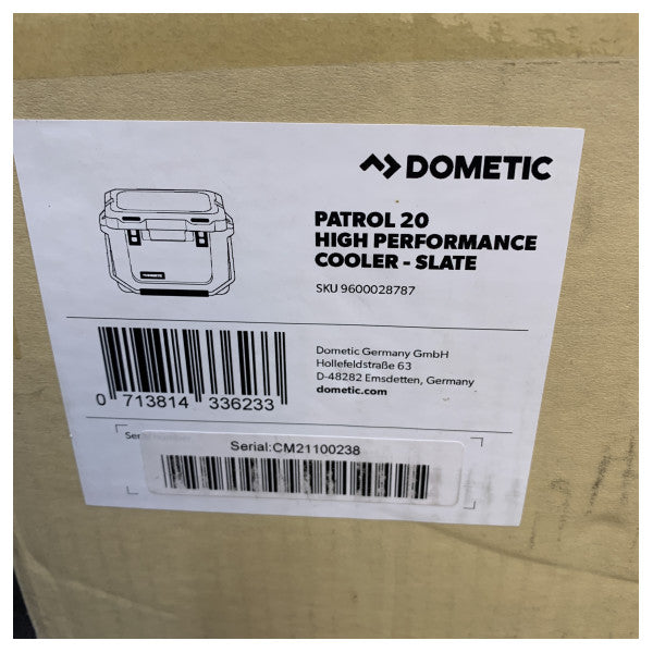 Dometic Patrol 20 Passive Cooling Box 19L Slate - 9600028787