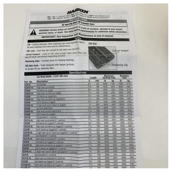 هاركن T3244B سلسلة قارب كبير طراز ترافيلر 32 مم 4:1