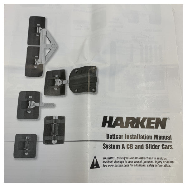 Harken 3827 22mm Liukupäällisen kokoaminen