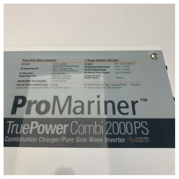 Promariner TruePower Combi 2000PS Συνδυασμένος Μετατροπέας / Φορτιστής 2000W - 70A - 12V