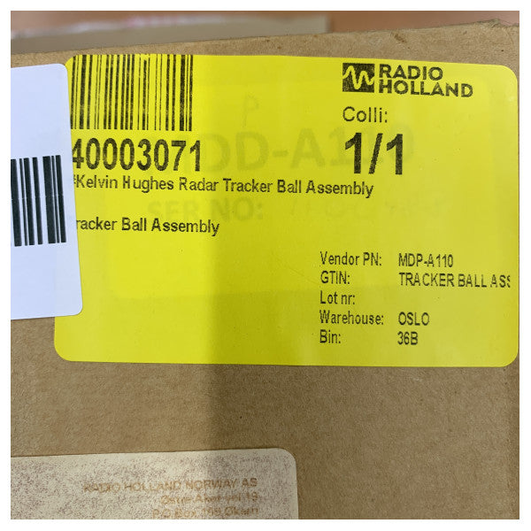 Kelvin Hughes MDD-A110 TrackBall Controller Unit for Radar Display