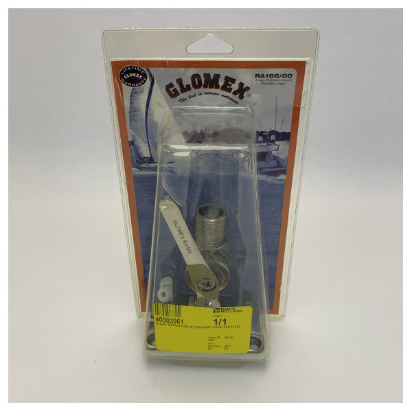 Glomex RA166/00 Universal Antennenhalterung Edelstahl 4-Wege